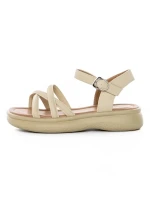 Sandale Dama din piele naturala 802 YELLOW | FORMAZIONE