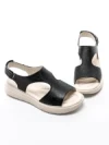 Sandale Dama din piele naturala 56686 BLACK | BERLINER