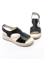 Sandale Dama din piele naturala 56686 BLACK | BERLINER