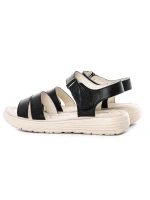 Sandale Dama din piele naturala 56687 BLACK | BERLINER