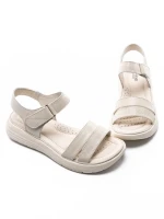 Sandale Dama din piele naturala 56687 CREAM | BERLINER