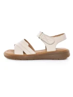 Sandale Dama din piele naturala 53303 CREAM | BERLINER