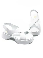 Sandale Dama din piele naturala K249-2 WHITE | FORMAZIONE