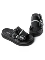 Papuci Dama cu Talpa Joasa 8899-10 BLACK | FASHION