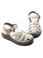 Sandale Dama din piele naturala 1957623 CREAM | FORMAZIONE