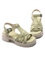 Sandale Dama din piele naturala TP1007-1 GREEN | FORMAZIONE