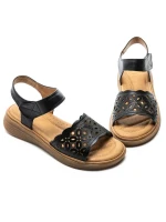 Sandale Dama din piele naturala 33177 BLACK | FORMAZIONE