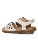 Sandale Dama din piele naturala 33177 CREAM | FORMAZIONE