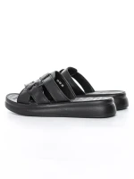 Papuci Dama din piele naturala 28-29 BLACK | FORMAZIONE