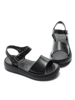 Sandale Dama din piele naturala 246611T BLACK | FORMAZIONE