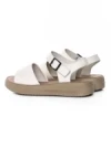 Sandale Dama din piele naturala 246611T CREAM | FORMAZIONE