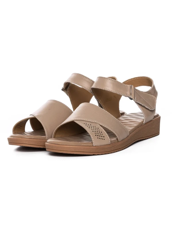 Sandale Dama din piele naturala 52033 APRICOT | FORMAZIONE