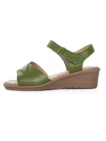 Sandale Dama din piele naturala 22002S GREEN | FORMAZIONE