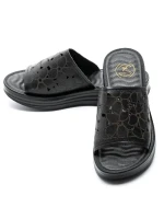 Papuci Dama din piele naturala 2607905 BLACK | FORMAZIONE