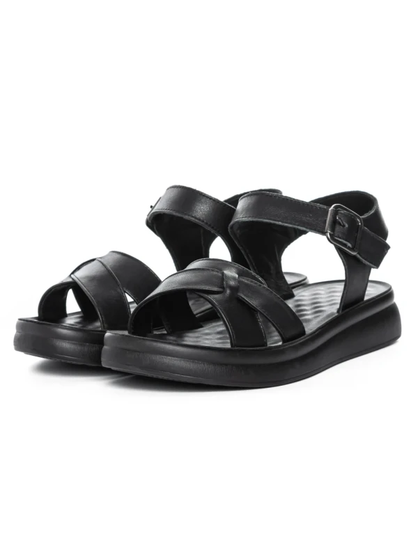 Sandale Dama din piele naturala 28-16 BLACK | FORMAZIONE