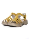 Sandale Dama din piele naturala 246609T YELLOW | FORMAZIONE