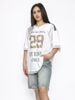 Tricou Dama VMCF6260 ALB | KIKIRIKI