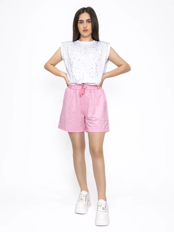 Pantaloni Scurti Dama WH-9398 ROZ | KIKIRIKI