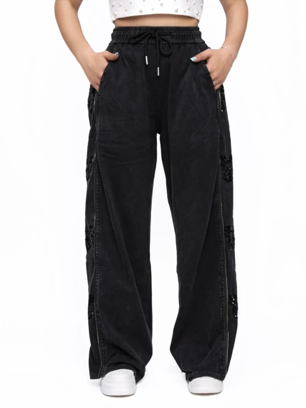 Pantaloni Dama 7304-2 NEGRU | FASHION