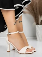 Sandale Dama cu Toc Subtire 5XKK13 BEIGE | MEI