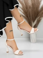 Sandale Dama cu Toc Subtire 5XKK13 BEIGE | MEI