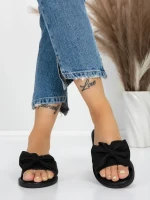 Papuci Dama cu Talpa Joasa 5PT9 BLACK | MEI