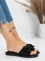 Papuci Dama cu Talpa Joasa 5PT9 BLACK | MEI