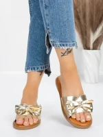 Papuci Dama cu Talpa Joasa 5PT9 LIGHT GOLD | MEI