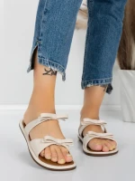 Papuci Dama cu Talpa Joasa J588-8 BEIGE | MEI
