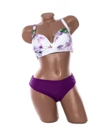 Costum de baie dama L29-2 ALB-MOV | MEINA