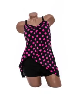 Costum de baie dama Y10221 NEGRU-FUCSIA | MEINA