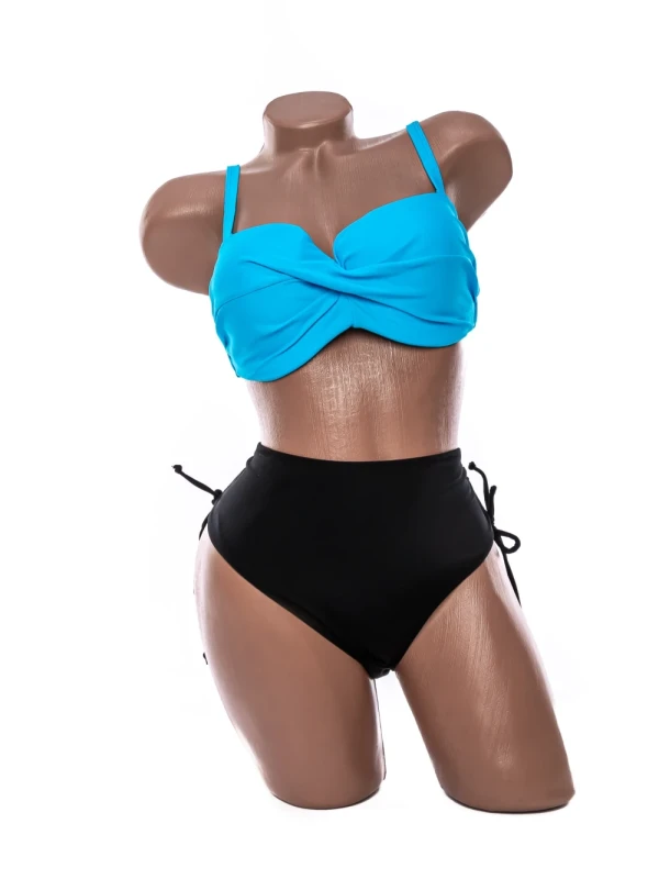 Costum de baie dama L211 ALBASTRU-NEGRU | MEINA