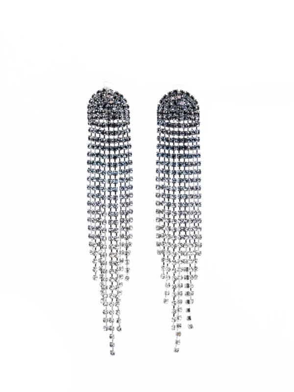 Cercei CRC022 NEGRU-ARGINTIU | MEI