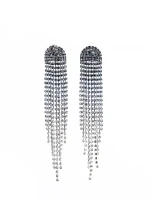 Cercei CRC022 NEGRU-ARGINTIU | MEI