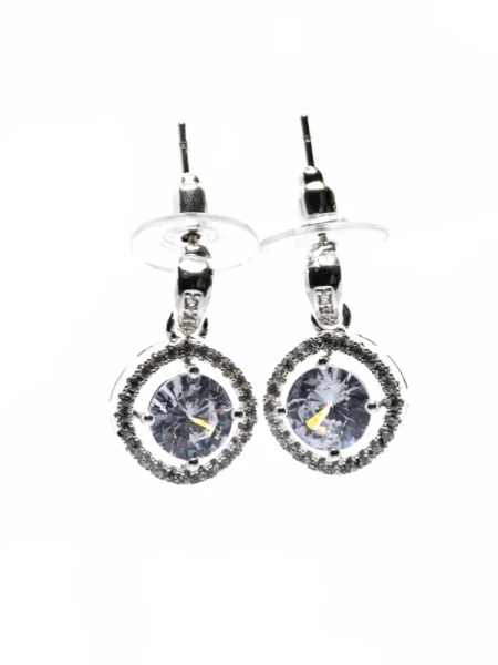 Set Colier + Cercei CLR013 ARGINTIU | MEI