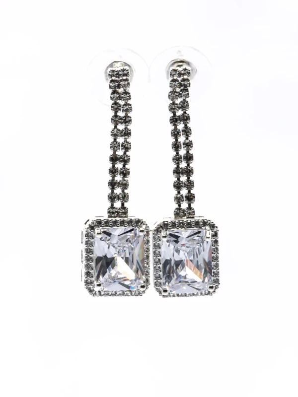 Set Colier + Cercei CLR014 ARGINTIU | MEI