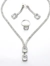 Set Colier + Cercei CLR016 ARGINTIU | MEI