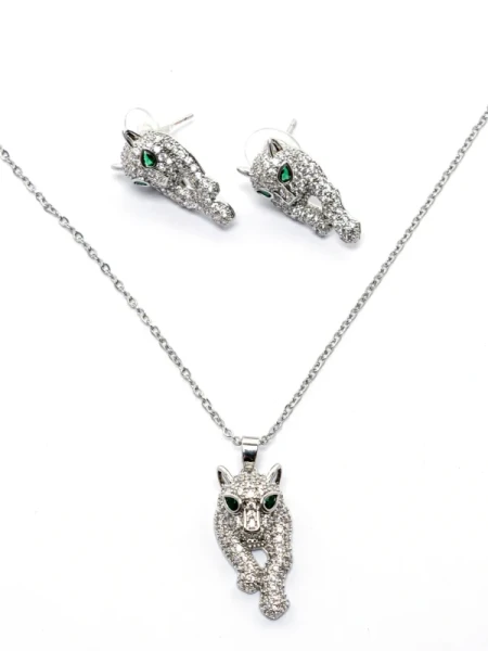 Set Colier + Cercei T1001700 ARGINTIU | MEI