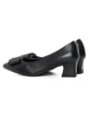 Pantofi cu Toc gros 611706 Negru | Formazione