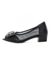 Pantofi cu Toc gros 9627 Negru Formazione
