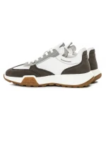 Pantofi Sport Barbati 8606 Alb-Cafea Franco Gerardo