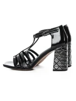 Sandale Dama cu Toc gros K835-02B Negru Jose Simon