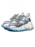 Pantofi Sport Dama cu Platforma M0182-104 Argintiu Seniorah