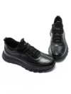Pantofi Sport Barbati din piele naturala M01902 Negru (L10) Franco Gerardo