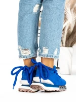Pantofi Sport Dama din piele naturala 5WZ15 SAPPHIRE BLUE | PANTOFUL