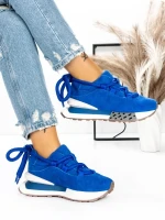 Pantofi Sport Dama din piele naturala 5WZ15 SAPPHIRE BLUE | PANTOFUL