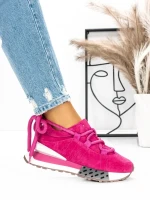 Pantofi Sport Dama din piele naturala 5WZ15 ROSEO | PANTOFUL