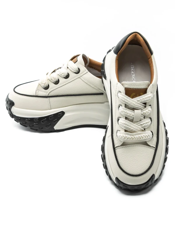 Pantofi Sport Dama din piele naturala KM9071-2 WHITE | ADVANCER