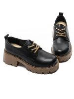 Pantofi Casual Dama din piele naturala 66922 BLACK | ADVANCER