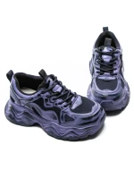 Természetes bőrből készült női sportcipő 919-1 Lila | ... » MeiMall.hu